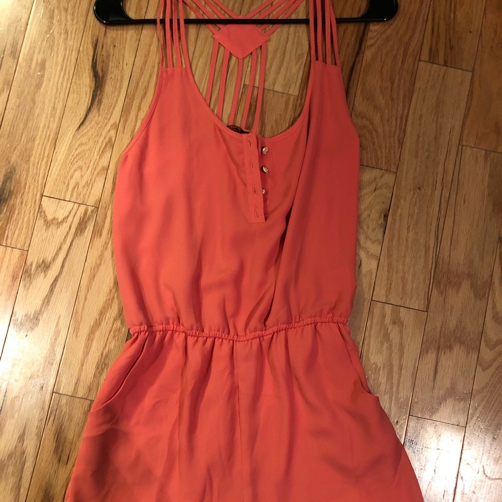 Pink shorts romper!